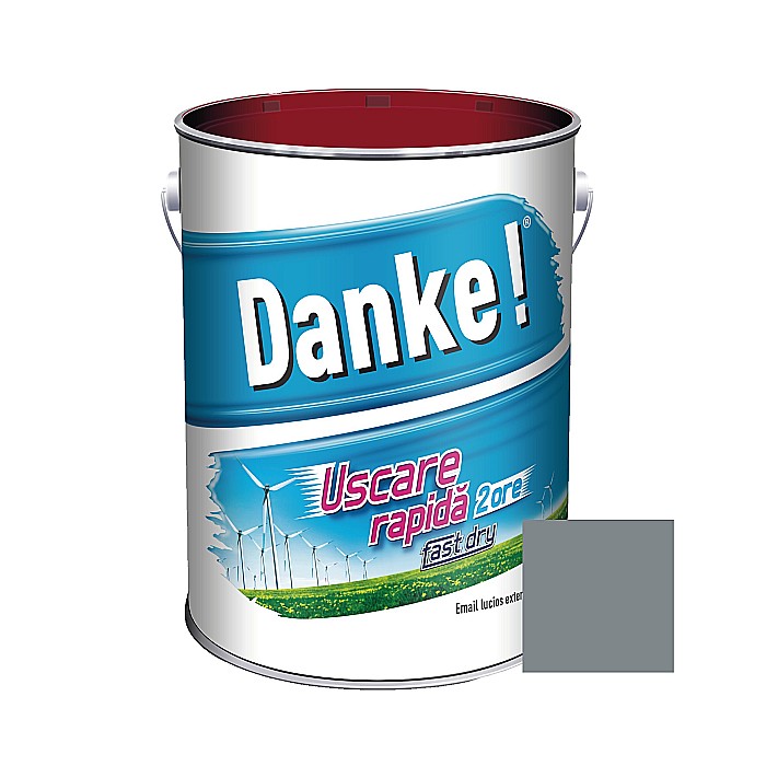 VOPSEA ALCHIDICA PENTRU LEMN / METAL, EXTERIOR, GRI METAL, 4L, DANKE [2]