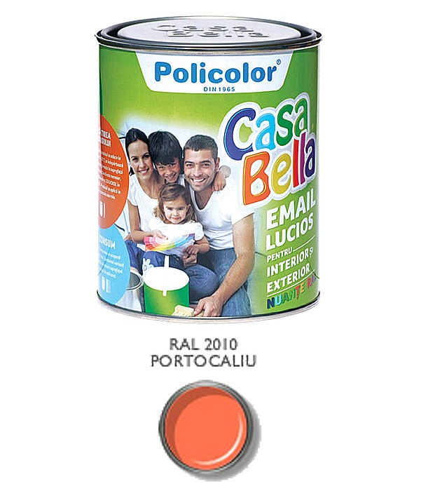 VOPSEA ALCHIDICA PENTRU LEMN / METAL, INTERIOR / EXTERIOR, MARO RAL8012, 0.75L, CASABELLA [2]