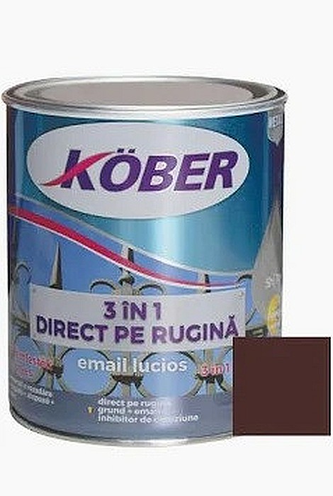 VOPSEA ALCHIDICA/EMAIL 3IN1 PENTRU METAL,  MARO, 0.75 L, KOBER [2]
