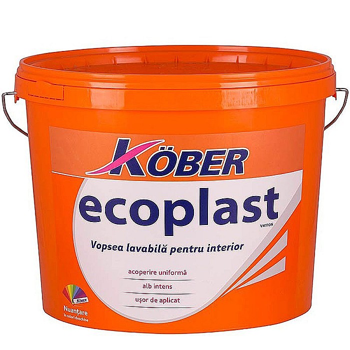 VOPSEA LAVABILA INTERIOR, ALBA, ECOPLAST, 3L, KOBER [2]