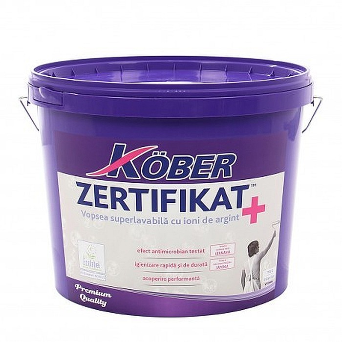 VOPSEA LAVABILA INTERIOR, ALBA, ZERTIFIKAT, 3L, KOBER [2]