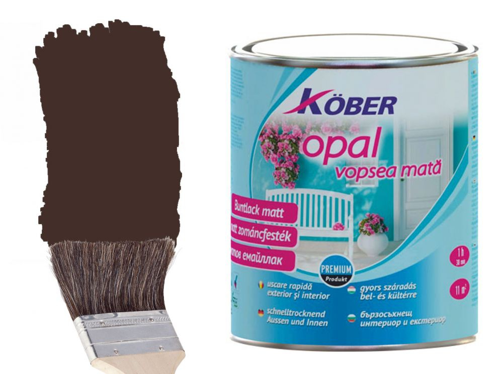 Vopsea opal, maro ciocolata, 0.75l, Kober [1]