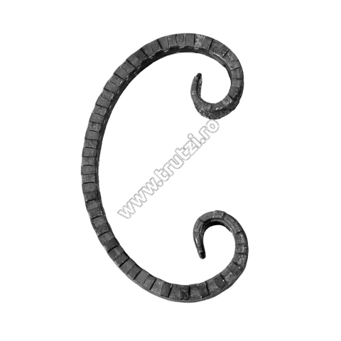 FERONERIE TRUTZI - 1009501 ELEMENT C 12X6MM AMPRENTAT H120 70MM TRUTZI