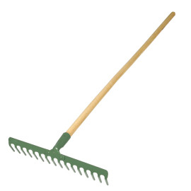 GREBLE - 12276 GREBLA METALICA CU MANER LEMN 12 DINTI ROMPROFIX