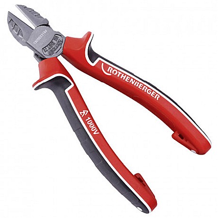Clesti si patenti - CLESTE ELECTRICIAN CU TAIS LATERAL, VDE 180 MM, 1500003164, ROTHENBERGER