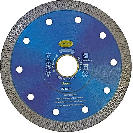Scule si unelte - DISC DIAMANTAT CERAMICA 115X1.3X10X22.23MM VENUS, 271885