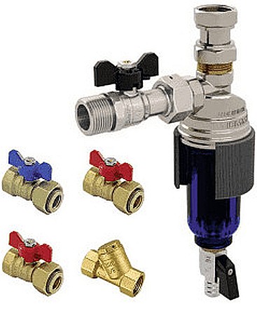 Instalatii Termice si Sanitare - 3150016 KIT FILTRU MAGNETIC CU ROBINETI TIEMME