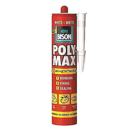 Adezivi montaj universal - ADEZIV UNIVERSAL, POLY MAX EXPRESS , ALB , 425 G, 428976, BISON