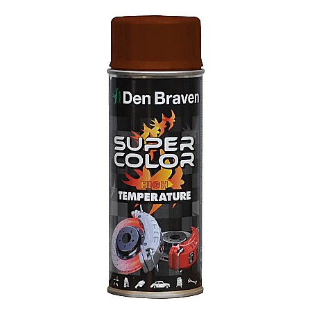 Vopsele pentru lemn si metal - 43600008 SPRAY HIGH TEMPERATURE MARO 400ML DEN BRAVEN