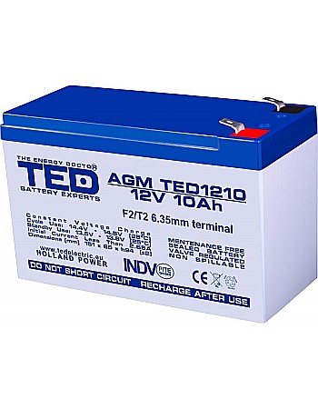 Electrice - ACUMULATOR AGM, BA086251, VRLA 12V 10A, SCHNEIDER