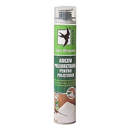 Materiale de constructii - ADEZIV POLIURETANIC POLISTIREN PENTRU PISTOL, 750ML, DEN BRAVEN