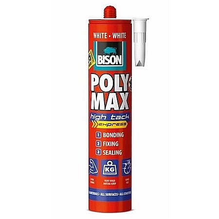 Adezivi universali - ADEZIV SI ETANSEIZANT, POLY MAX HIGH TACK EXPRESS, ALB, 425G, BISON