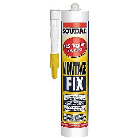 Amenajari pentru interior - ADEZIV SUPER PUTERNIC, MONTAGE FIX, 300ML, ALB, SOUDAL