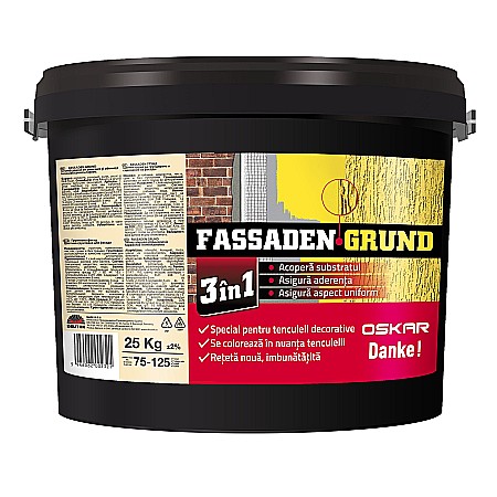 Amenajari pentru interior - AMORSA PENTRU TENCUIELI DECORATIVE, FASSADEN GRUND, 25KG, OSKAR