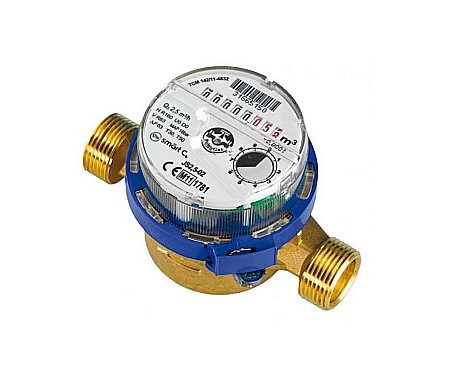 Obiecte sanitare - APOMETRU MONOJET CU CADRAN USCAT, JS 1.6, SMART C+ DN15, APATOR
