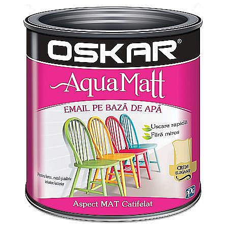 Vopsele pe baza de apa (interior - AQUA MATT 0.6L BEJ CONFORT OSKAR