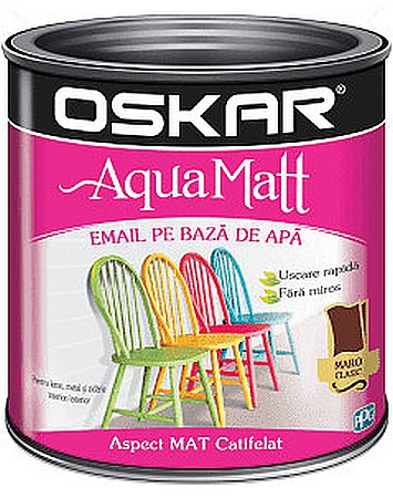 Vopsele pe baza de apa (interior - VOPSEA ACRILICA AQUA MAT, MARO CLASIC, 0.6L, OASKAR