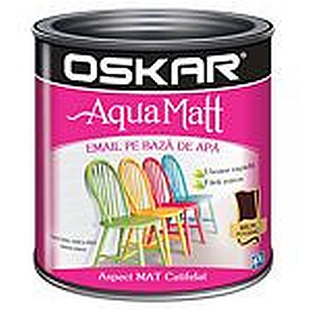Vopsele pe baza de apa (interior - VOPSEA ACRILICA, AQUA MATT, MARO SANGRIA,  0.6L, OSKAR