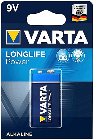 Electrice - BATERIE ALCALINA, 6LP3146, LONGLIFE POWER 9V BLISTER, VARTA