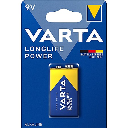 Baterii - BATERIE, LONGLIFE POWER, 6LR61 / 6LP3146, 9V, 1005948, VARTA