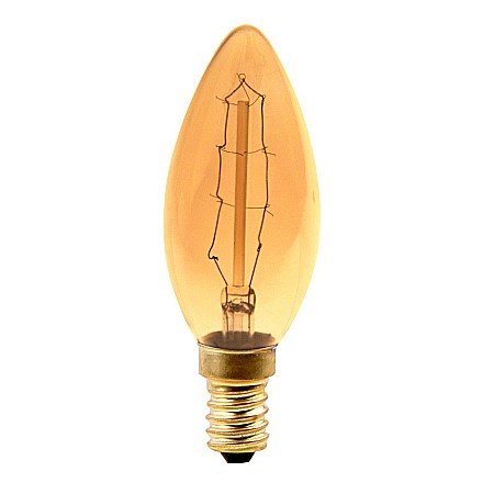 Electrice - BEC DECORATIV LUMANARE, AK 7, E14, C35 40W 230V,  TOTAL GREEN EDISON