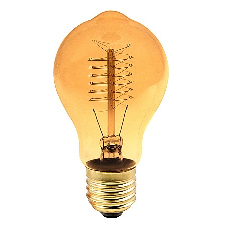 Electrice - BEC DECORATIV SFERIC, AK 28, E27, A19 60W 230V, TOTAL GREEN EDISON
