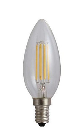 Electrice - BEC LED FILAMENT, SPN6624, SFERIC E14, 4W, 3000K, LUMINA CALDA, 480 LM, SPIN