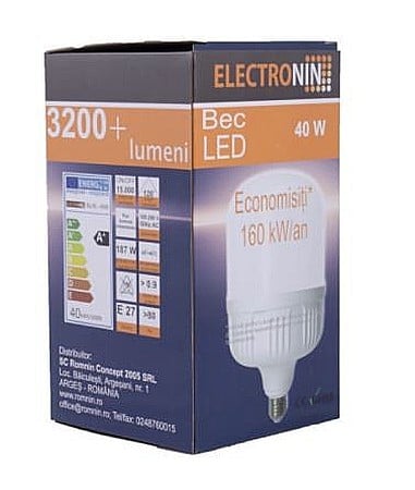 Electrice - BEC LED, A140 E27, 50W 6000K, ELECTRONIN