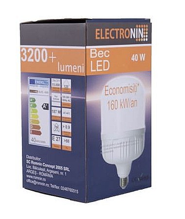 Electrice - BEC LED, A60 E27, 7W 6000K, ELECTRONIN
