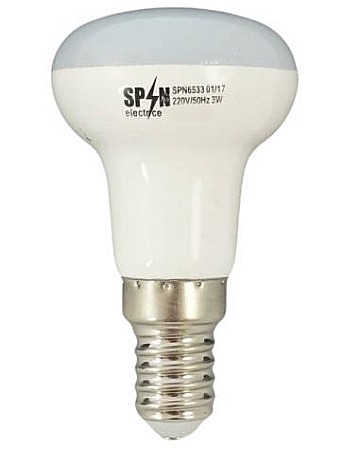 Electrice - BEC LED E14, SPN6536B, MODEL R50, 7W, 60W, 6400K, LUMINA RECE, SPIN