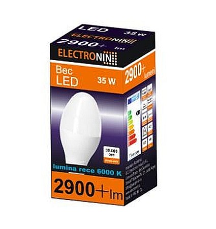 Electrice - BEC LED, ERA-056, E27, 35W 6000K, ELECTRONIN