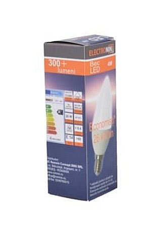 Electrice - BEC LED, LUMANARE, E14 4W 3000K, ELECTRONIN