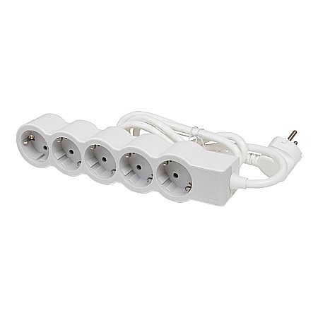 Electrice - BLOC PRIZA FRONTALA STANDARD, 694563, 3M 5X2P+T ALB-GRI, LEGRAND