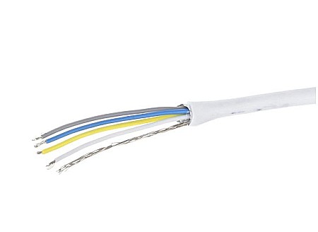 Electrice - CABLU ALARMA 4 X 0.22 MM², ALB, LA METRU