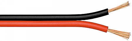 Electrice - CABLU BOXE, 2 X 0.75, CUPRU, NEGRU/ROSU