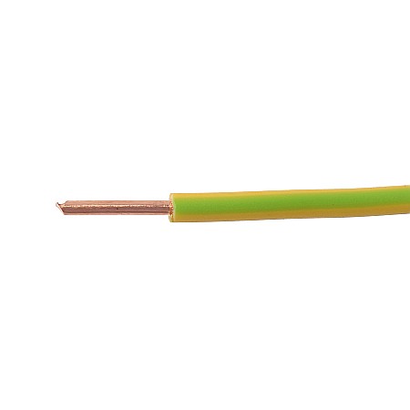 Electrice - CABLU ELECTRIC FY LITAT, H07V-U, 10 MM², VERDE-GALBEN