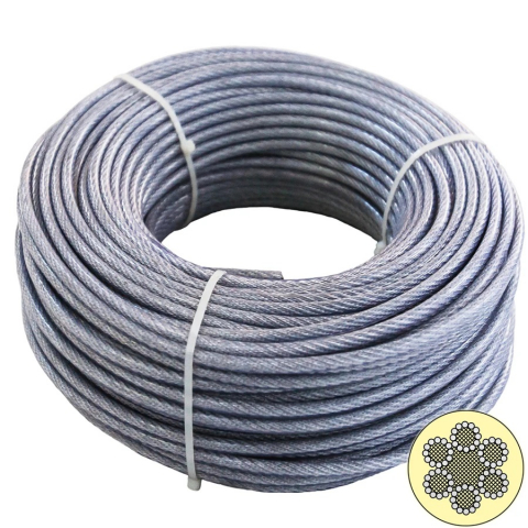 Cabluri plastifiate - CABLU METALIC PLASTIFIAT, 2-3.5MM, 100M, 106110235,  EURO NARCIS