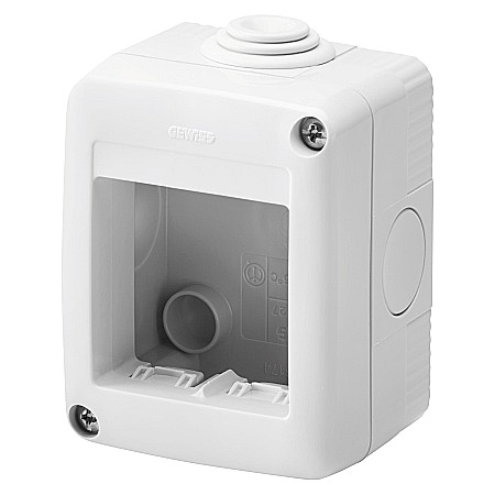 Electrice - CADRU APARENT, GW27002, 2 MODULE, IP40, GRI, PENTRU PRIZA / INTRERUPATOR, GEWISS