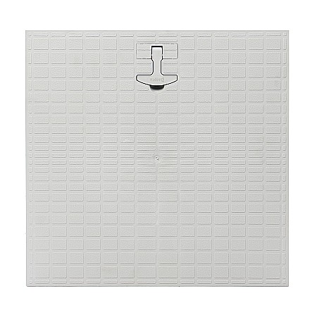 Instalatii Termice si Sanitare - CAPAC CAMIN MONOLITIC CU MANER, POLIPROPILENA, 400 X 400 MM, DAKOTA
