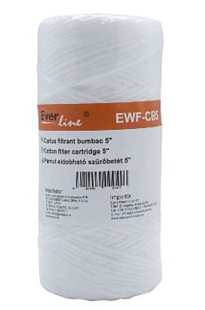Instalatii Termice si Sanitare - CARTUS FILTRANT, EWF-CB5, BUMBAC, 5", EVERLINE