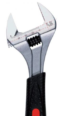 Scule si unelte - Cheie reglabila extra light cu falca subtire 8, Rothenberber