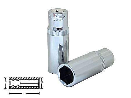 Scule si unelte - CHEIE TUBULARA ADANCA, 1/4'' X 10MM, BOLTER