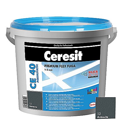 Chituri de rost - CHIT DE ROSTURI GRESIE SI FAIANTA, CE 40, ANTRACIT, 2KG, CERESIT