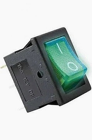 Electrice - COMUTATOR BASCULANT, 12 V, VERDE, AKV 02, SOMOGYI