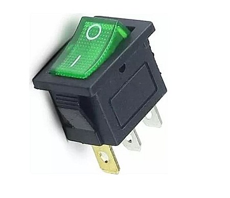 Electrice - COMUTATOR BASCULANT, STV 06, CU BEC, 250V, 2 CIRCUITE, VERDE, SOMOGYI