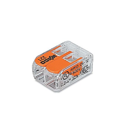 Electrice - CONECTOR SLIM RAPID , 221-412, CU PARGHIE, PENTRU DOZA , 2 INTRARI , 32A, 0.2- 4MM2