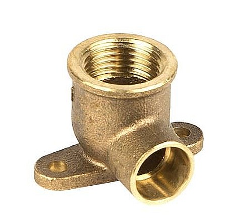 Instalatii Termice si Sanitare - COT 90°, CU TALPA, CUPRU, FILET INTERIOR, 15MM, RACORD 1/2'