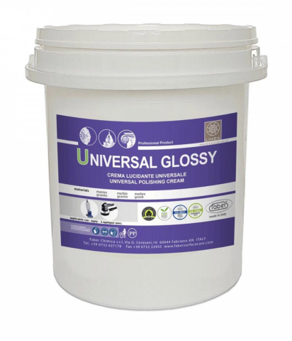 Produse pentru lustruire și restaurare piatră - Cremă de lustruire piatră naturală 5kg, Universal Glossy, Faber