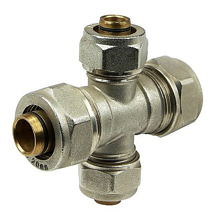 Instalatii Termice si Sanitare - CRUCE PENTRU TEAVA PEXAL, Ø16XØ20MM