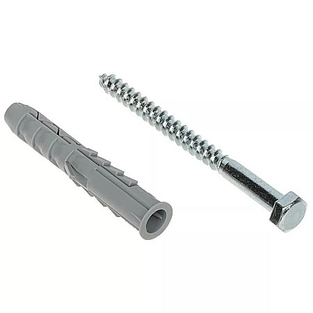 Sisteme de prindere si asamblare - DIBLU SI SURUB CU CAP HEXAGONAL, 12X80MM, KLIMAS